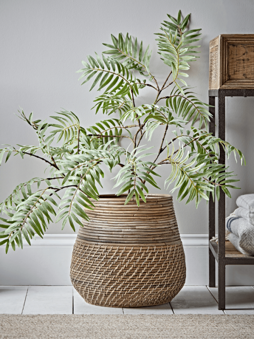 Round Rattan Basket For House Plant