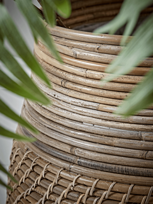 Round Rattan Basket for Houseplant